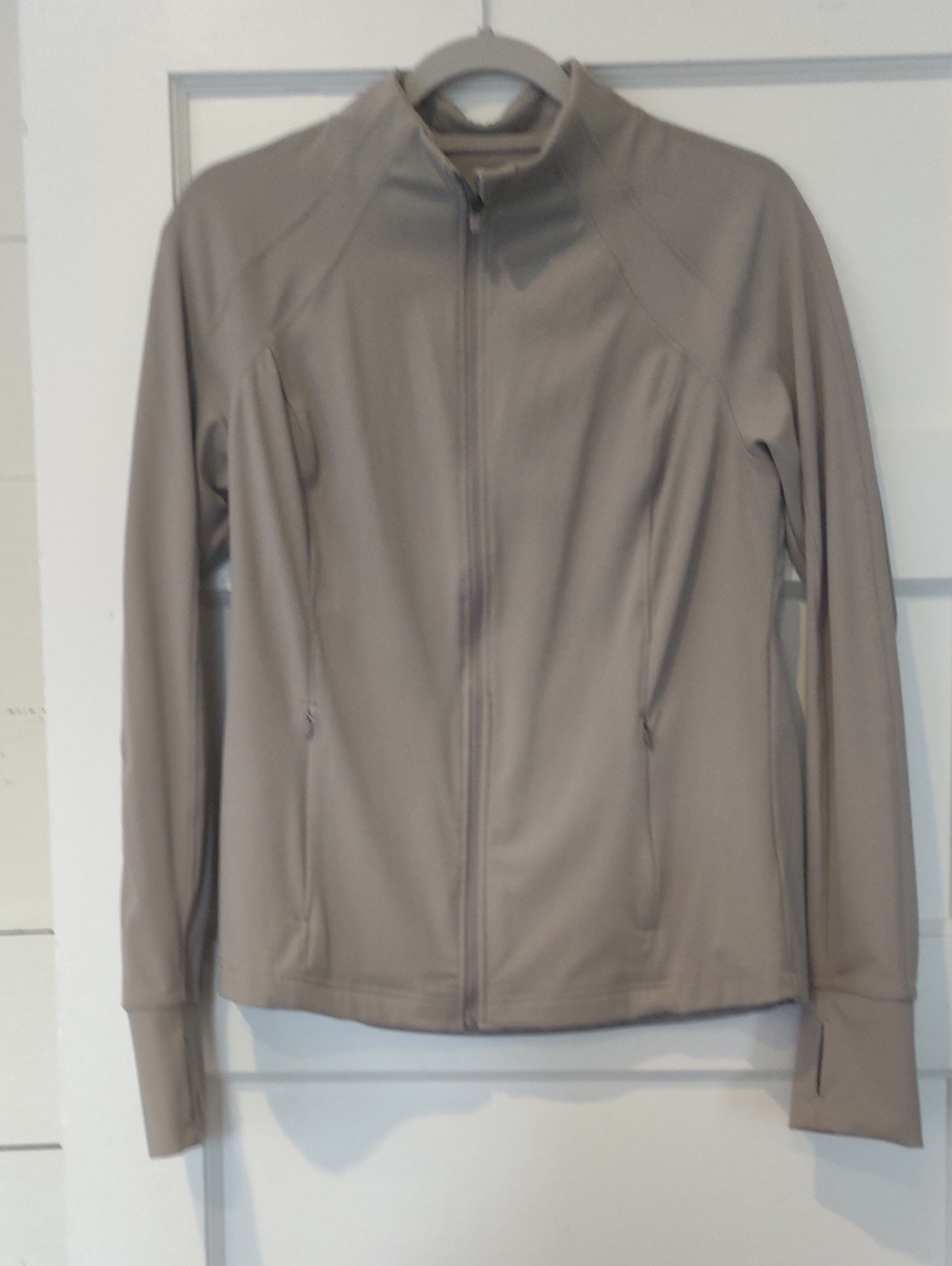 Avia Women’s Full-Zip Utility Jacket in Taupe